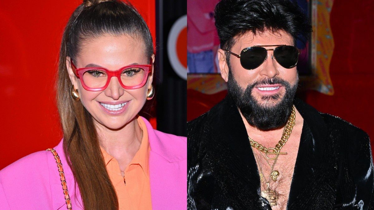 Krzysztof Rutkowski zabawił się modą na ściance. Odsłonięty tors, ZŁOTO i błyszcząca kreacja