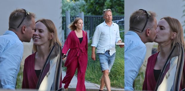 TYLKO NA PUDELKU. Maciej Stuhr zabrał żonę na randkę. W międzyczasie przerwa na CAŁUSKI. Słodziaki? (ZDJĘCIA)