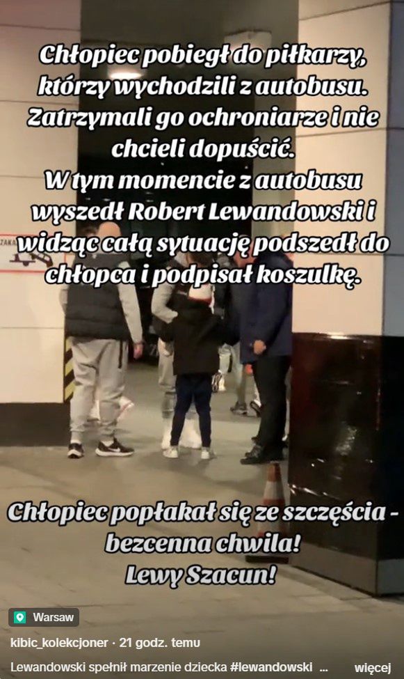 Robert Lewandowski podpisał się na koszulce