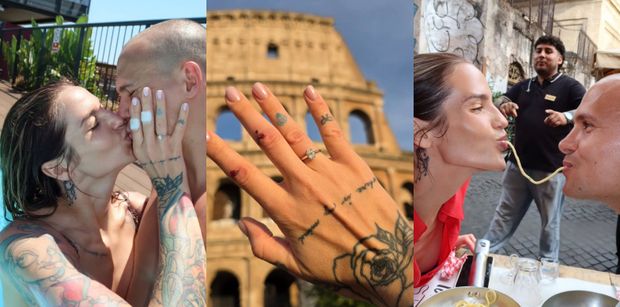 Karolina Gilon wciąż żyje zaręczynami. Pokazała mnóstwo kadrów z PIERŚCIONKIEM. "Pojechałam do Rzymu z chłopakiem, wróciłam z narzeczonym (ZDJĘCIA)