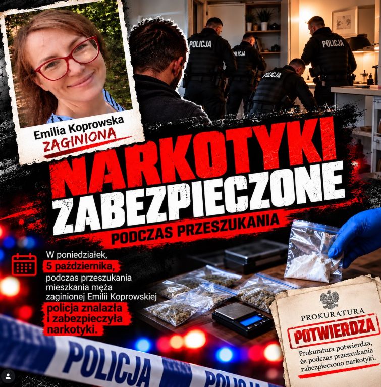 Jedna z najnowszych grafik Mai Rutkowski ws. zaginięcia Koprowskiej