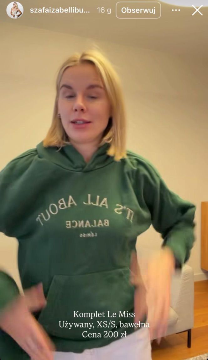 Julia Wieniawa wyprzedaje szafę