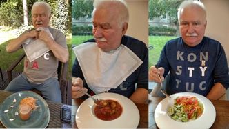 Zmotywowany Lech Wałęsa chwali się dietą: zakwas buraczany, JAJECZNICA Z KALAFIORA I KAWA Z CYKORII (ZDJĘCIA)