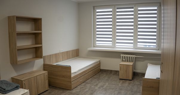 Wyremontowany internat przy ZSE w Pile. 