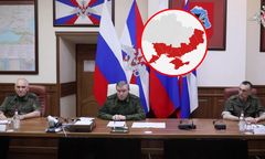 Absurdalny podział Ukrainy. Mapa na odprawie szefa sztabu Rosji