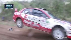 #dziejesiewsporcie: pies pod samochodem rajdowym. Ten film bije rekordy oglądalności