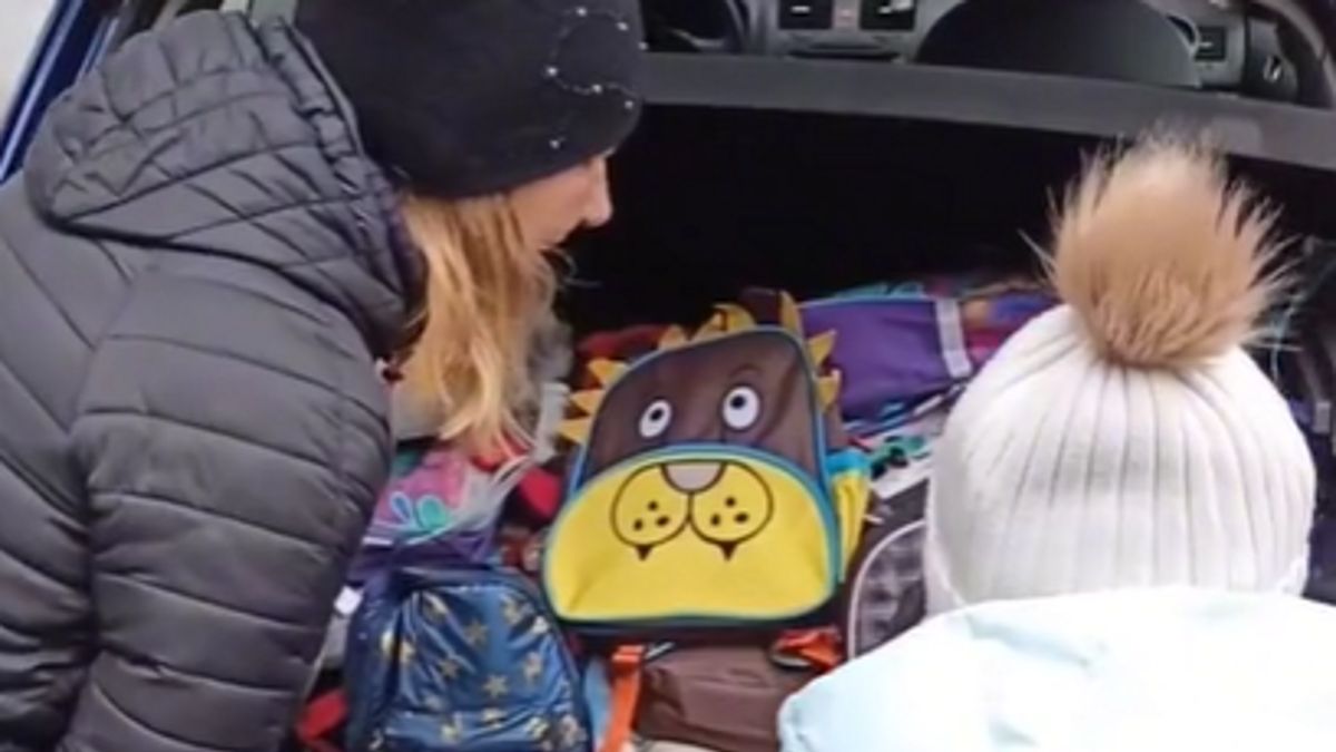 Dzieci z Ukrainy otrzymały plecaki pełne prezentów