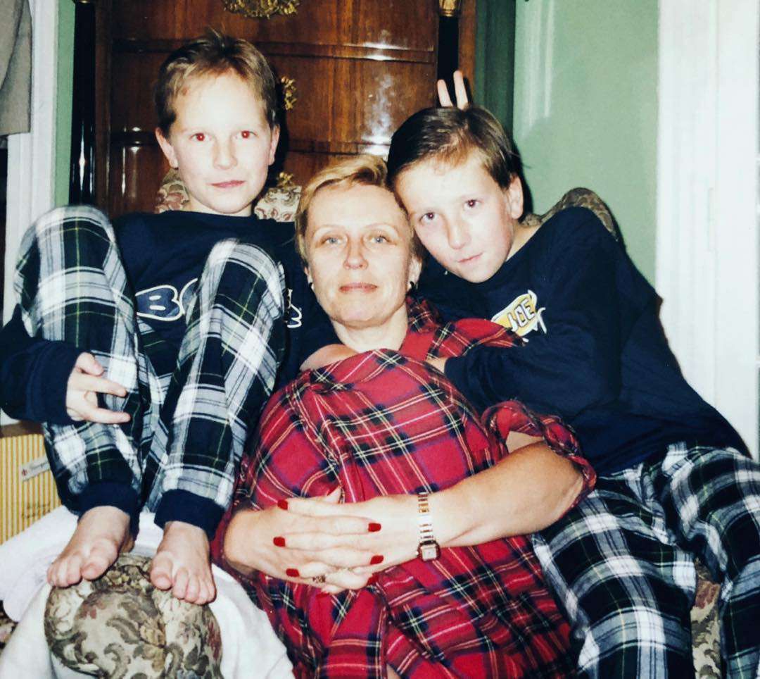 Krystyna Janda z synami