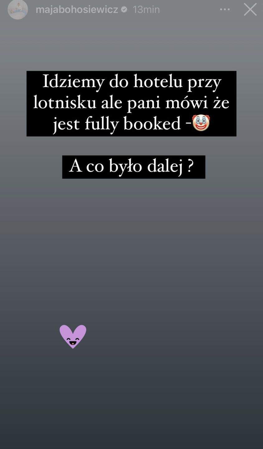lotniskowy dramat Mai Bohosiewicz