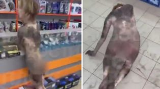 Szokujący incydent w Rosji. Naga kobieta wtargnęła do sklepu