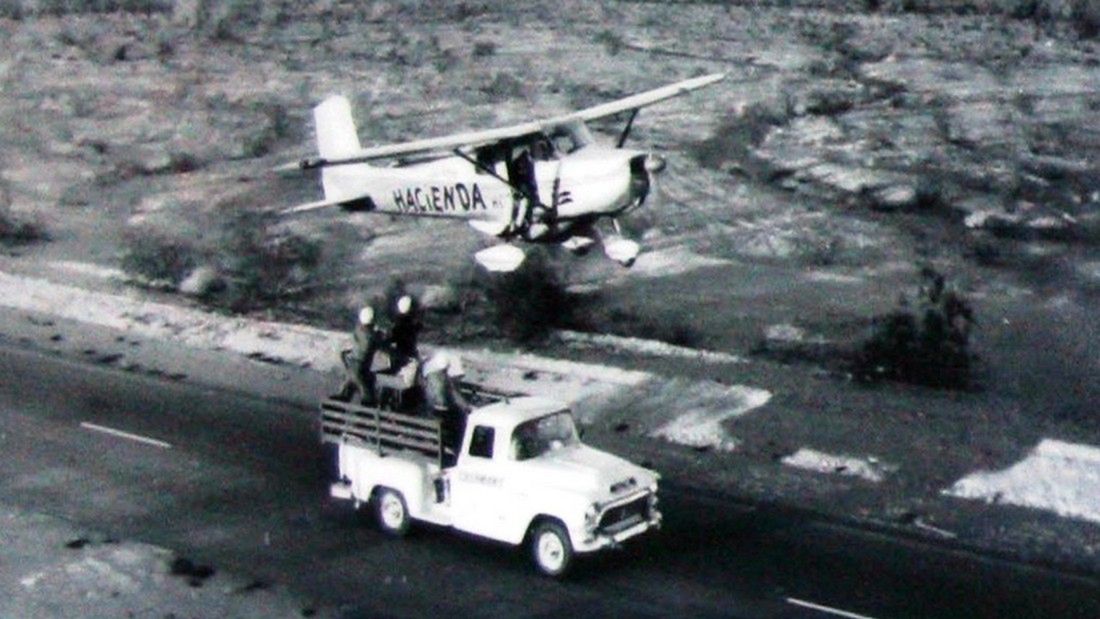 Cessna 172 w czasie rekordowego lotu