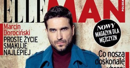 Dorociński na okładce nowego magazynu "Elle Man"