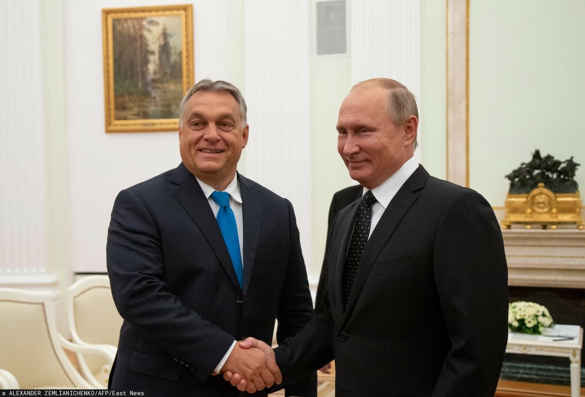 Spotkanie Orbana i Putina na Kremlu 