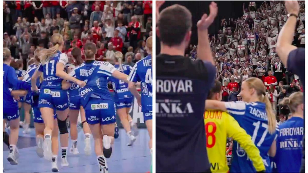 EHF EURO / Radość piłkarek ręcznych z Wysp Owczych i ich kibiców