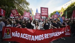 Protesty w Lizbonie. Demonstracje przeciw zmianom w kodeksie pracy