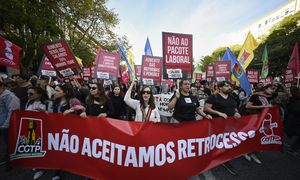 Protesty w Lizbonie. Demonstracje przeciw zmianom w kodeksie pracy