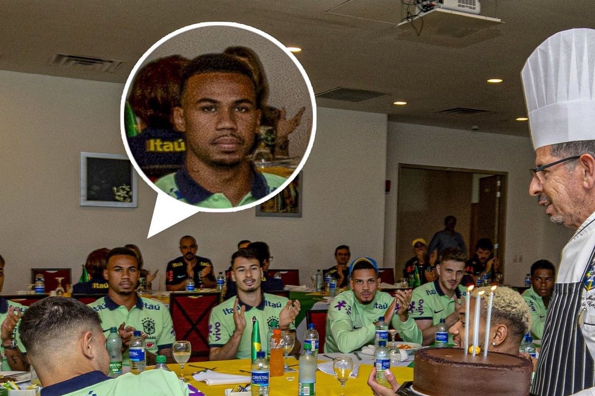 Brazilian national team footballers at the November training camp