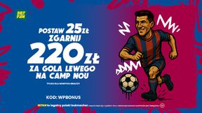 Podwyższony kurs na gola Lewego! Postaw 25 zł i zgarnij aż 220 zł na konto główne!