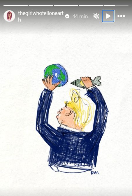 Graficzne komentarze Matyldy Damięckiej do ataku na Iran