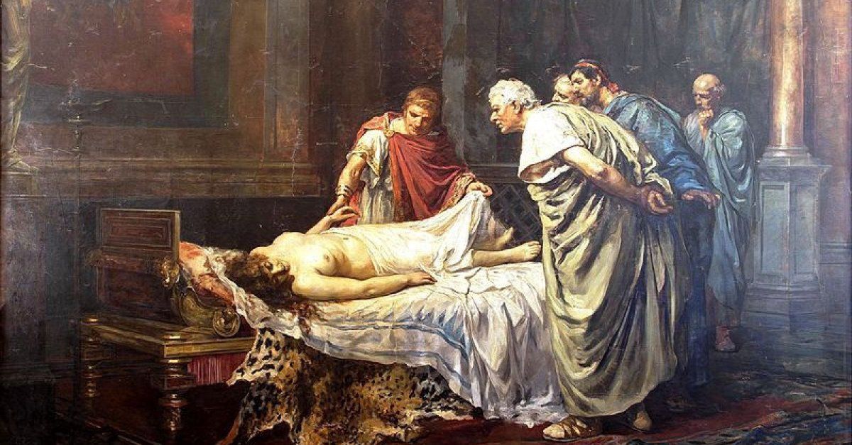 Neron nad ciałem Agrypiny
