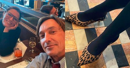 Ilona Felicjańska i Paul Montana fotografują swoje stopy przy kieliszku: "My sexy girl" (FOTO)