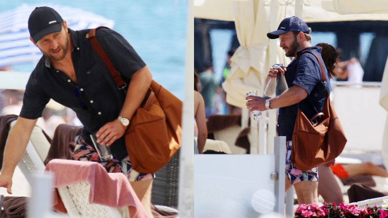 Borys Szyc na wakacjach w Sopocie 