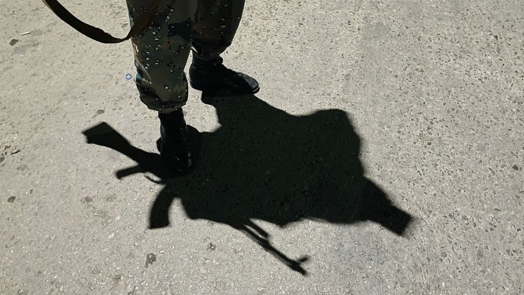 Explosion, gunfire hit Kabul near defense minister's residenceKABUL, AFGHANISTAN - AUGUST 03: Afghan security forces inspect the scene after a strong explosion followed by gunfire hit Afghanistan's capital of Kabul near the defense minister's residence in Kabul, Afghanistan, on August 03, 2021. (Photo by Haroon Sabawoon/Anadolu Agency via Getty Images)Anadolu Agencyexplosion, gunfire