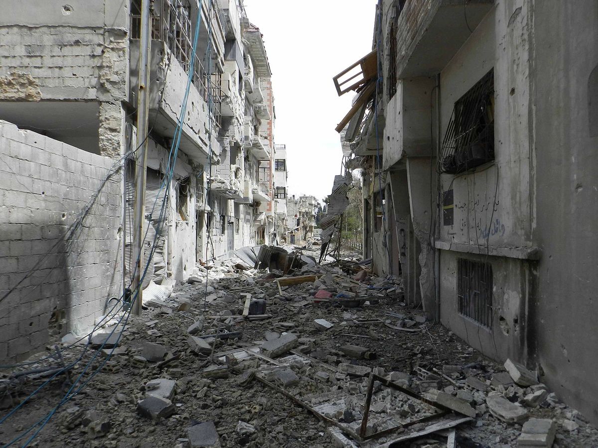 Ulica w syryjskim Aleppo. Tak samo teraz wygląda wiele ukraińskich miast (Wikimedia Commons) 