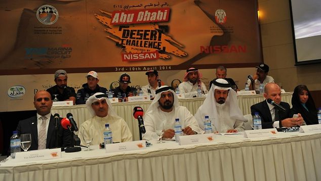 Konferencja prasowa przed Abu Dhabi Desert Challenge