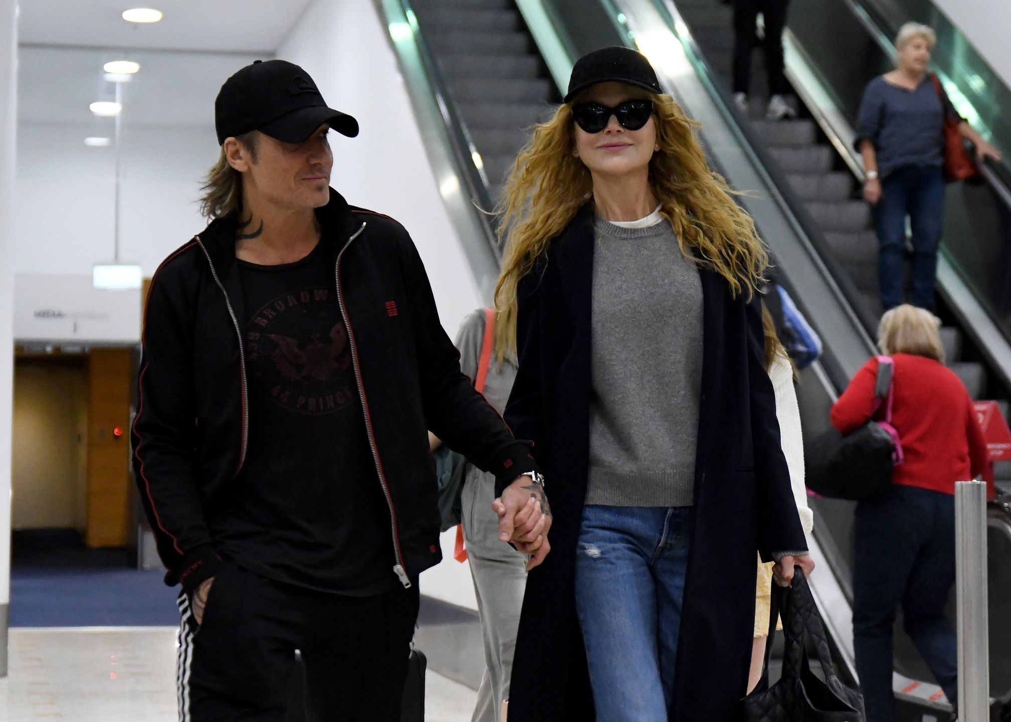 Nicole Kidman i Keith Urban z córkami: Sunday Rose Kidman-Urban oraz Faith Margaret Kidman-Urban