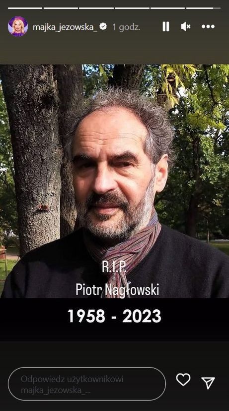 Majka Jeżowska żegna Piotra Nagłowskiego