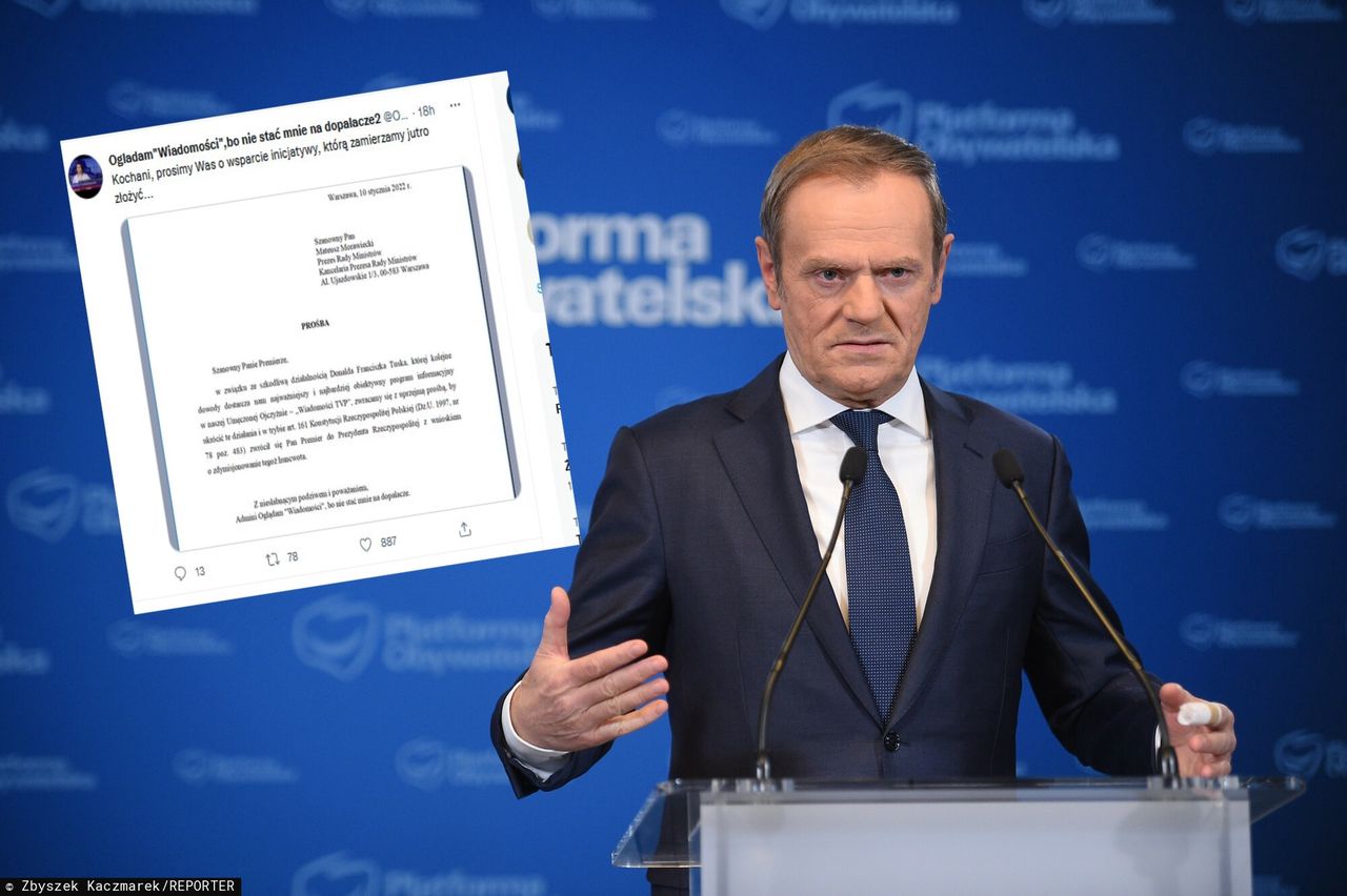 Wyśmiali "Wiadomości" TVP. "Donald Tusk do dymisji"