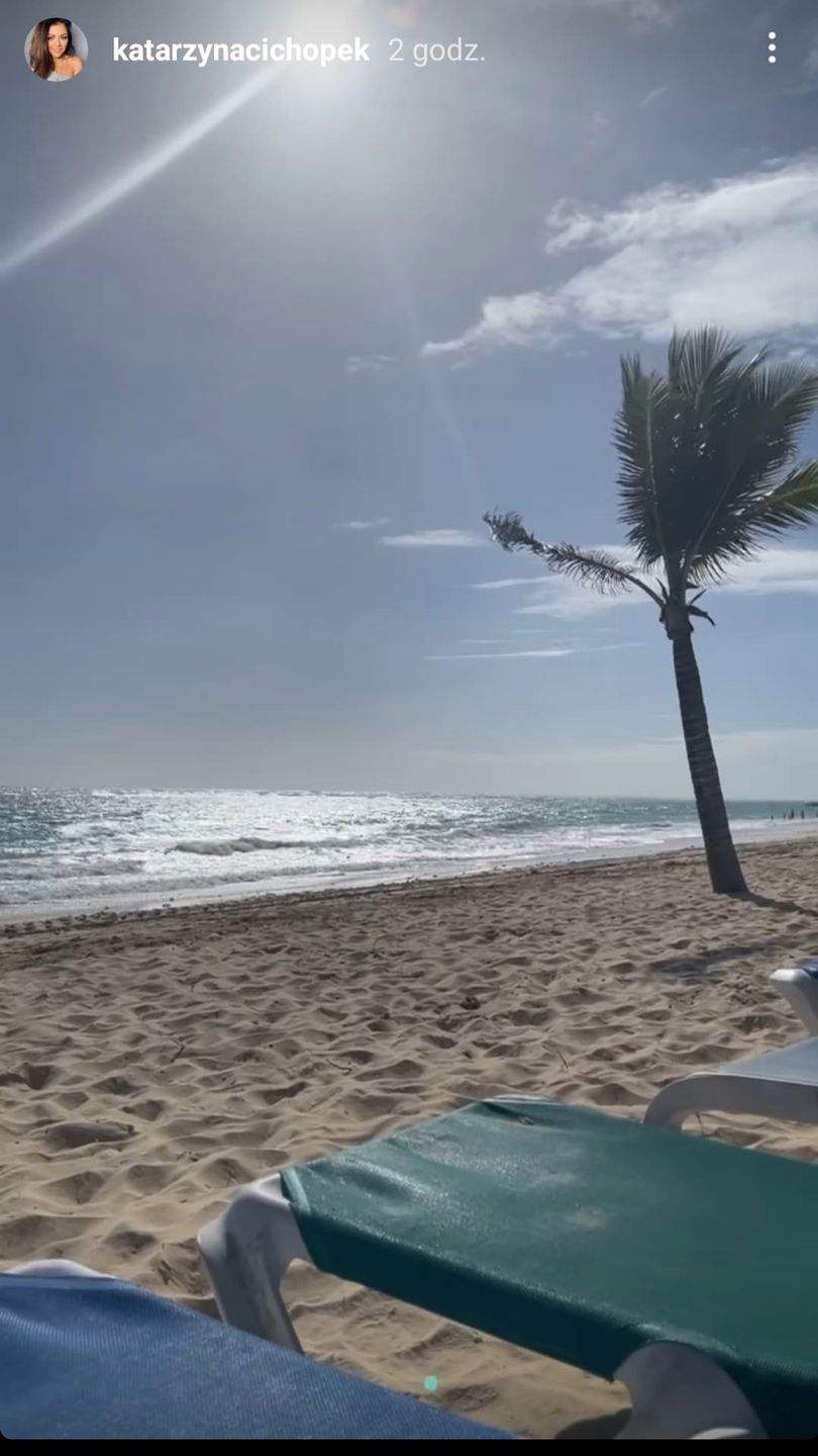 Kasia Cichopek na plaży