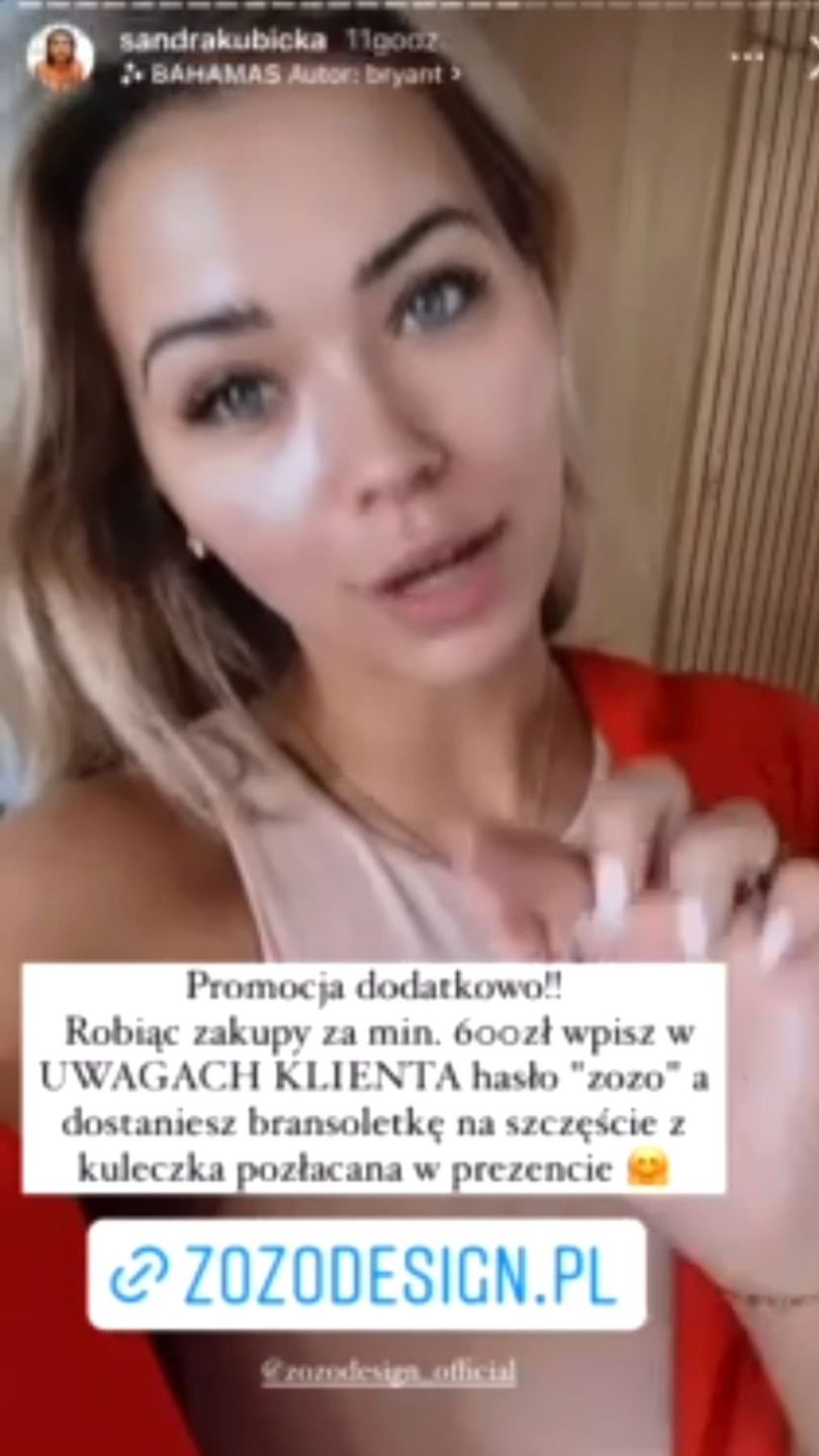 Sandra Kubicka zachwala biżuterię