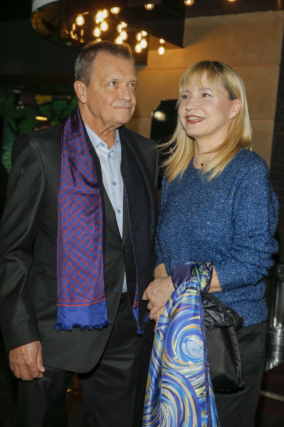 Jan Frycz z żoną 