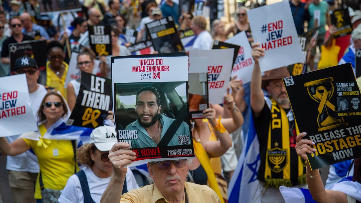 Proizraelski protest w Londynie