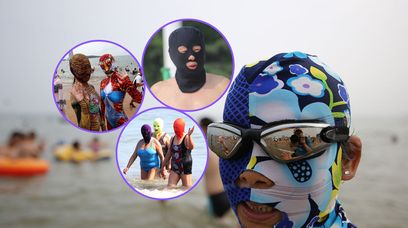 Chuligani na plaży? Spokojnie, to tylko facekini