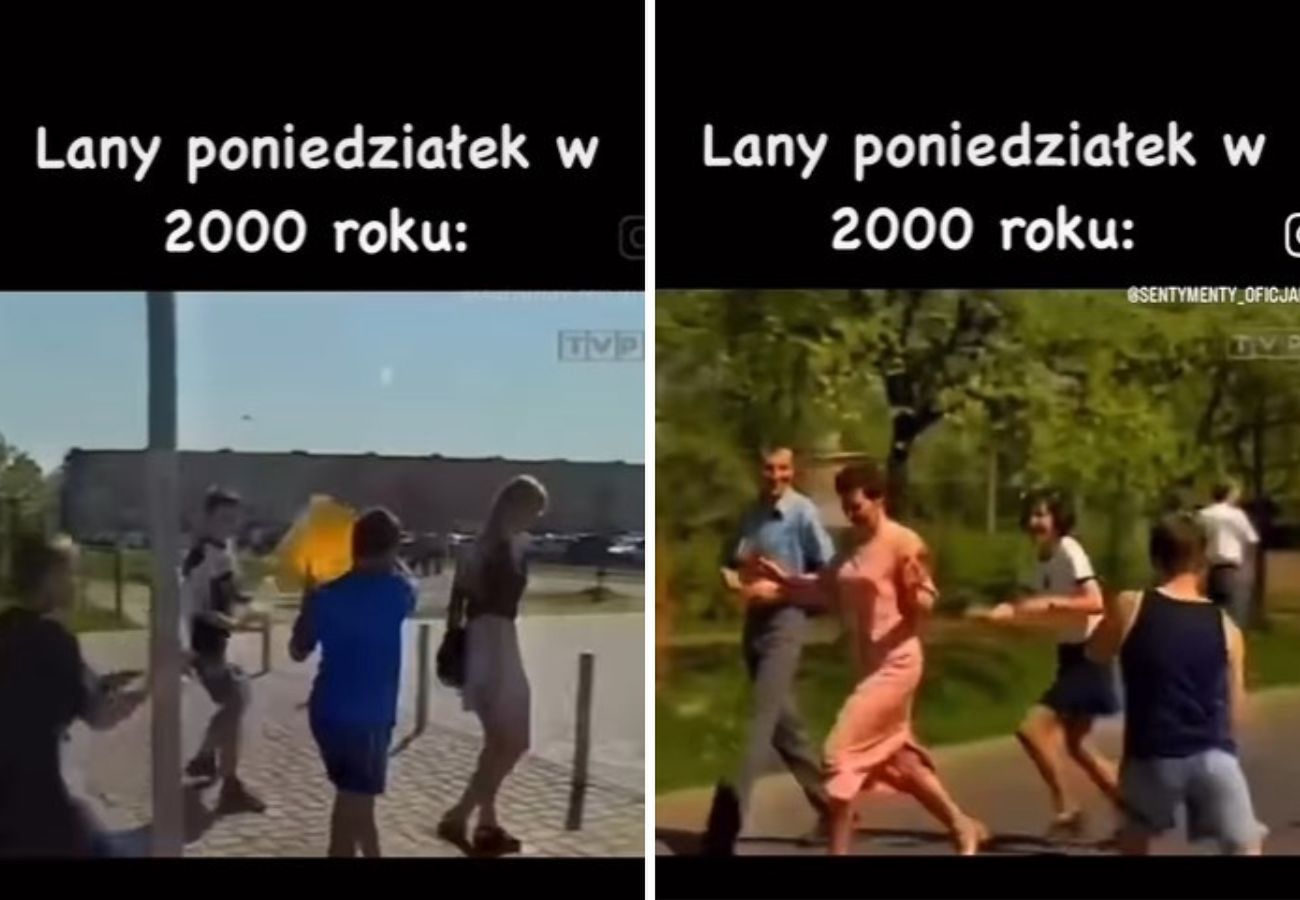 Lany poniedziałek w 2000 roku. Dziś Polska byłaby oburzona takim zachowaniem