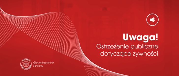 Ostrzeżenie publiczne dotyczące żywności 