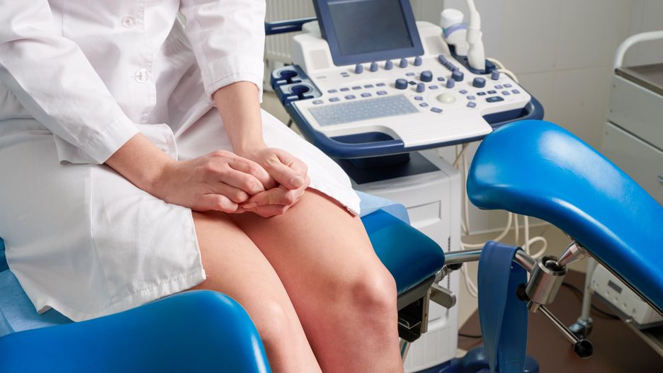 Woman at gynecologist office sitting and waiting for a doctor with test results
Woman at gynecologist office sitting and waiting for a doctor with test result
Mariakray