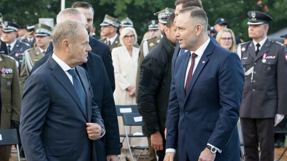 86. rocznica wybuchu II Wojny ?wiatowej01.09.2025 Gdansk Westerplatte 86 rocznica wybuchu II Wojny SwiatowejFot. Wojciech Strozyk/REPORTERN/z: Donald TuskN/z: Karol NawrockiN/z: Szymon HolowniaWojciech Strozyk/REPORTER