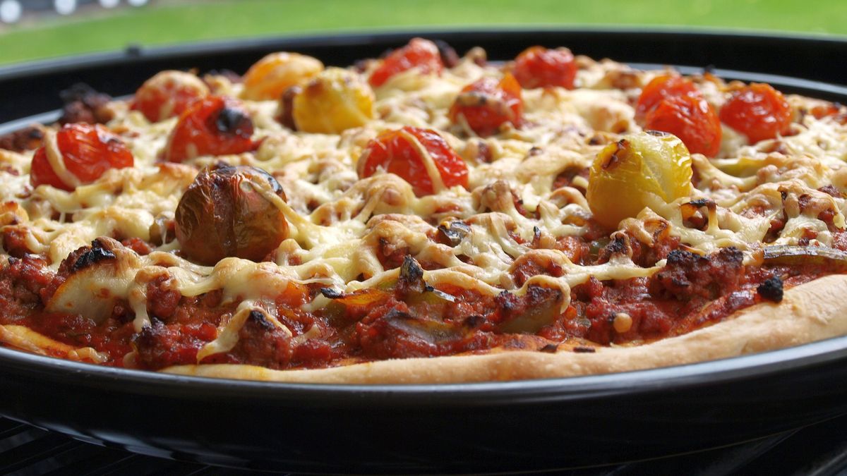 Grillowana pizza.