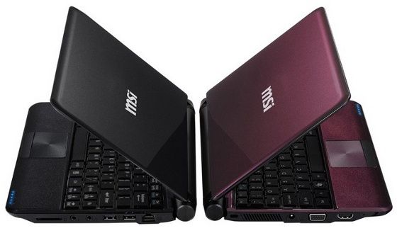 MSI Wind U180 z boku