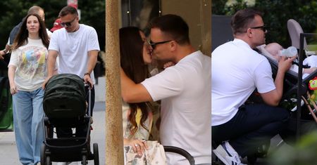 Marcin Hakiel i Dominika Serowska "przyłapani" na mieście: opieka nad Romeo, czułości i wizyta w zakładzie tatuatorskim