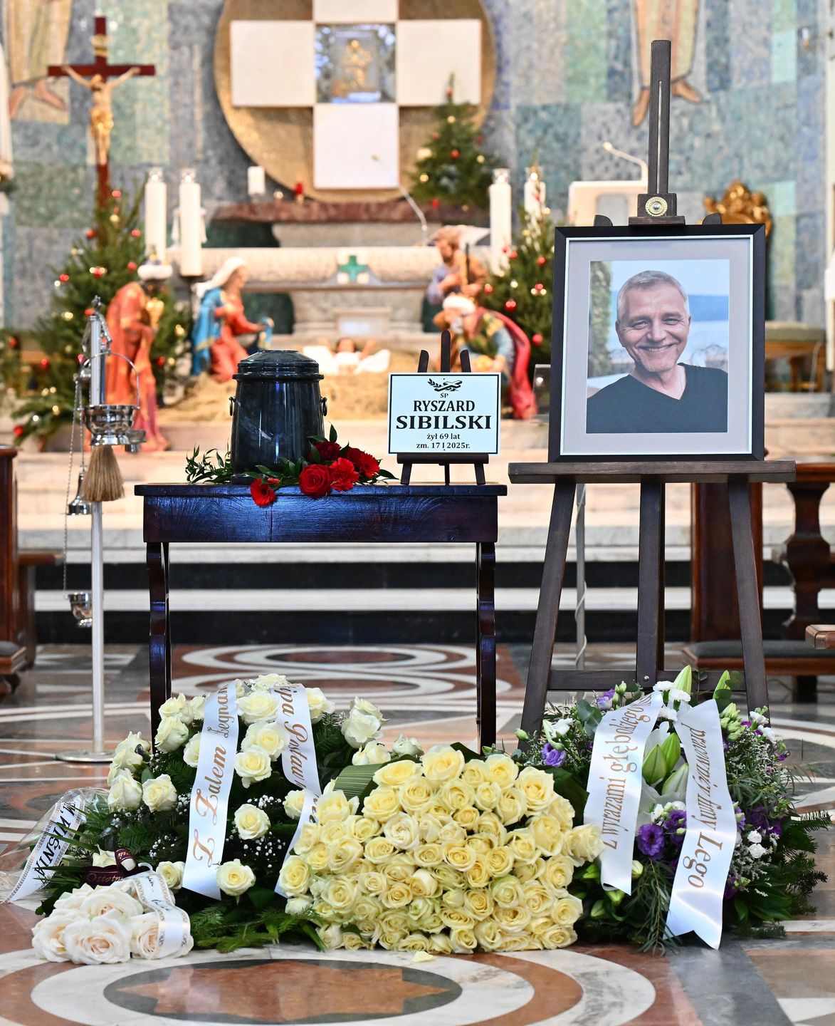 Pogrzeb męża Ewy Bem