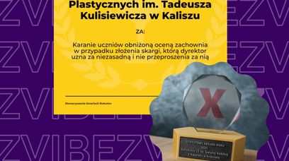 Statutowy Absurd Roku 2022. Wygrało Liceum Plastyczne w Kaliszu