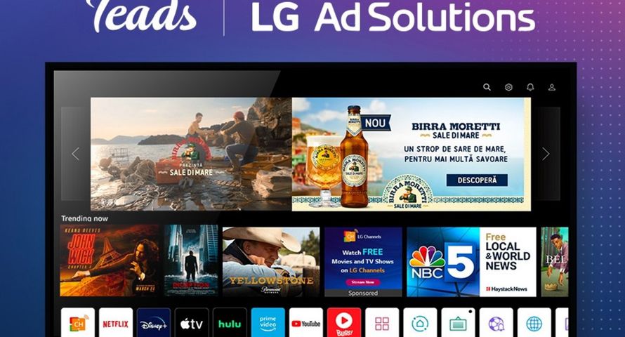 Teads z reklamami na telewizorach LG także w Polsce