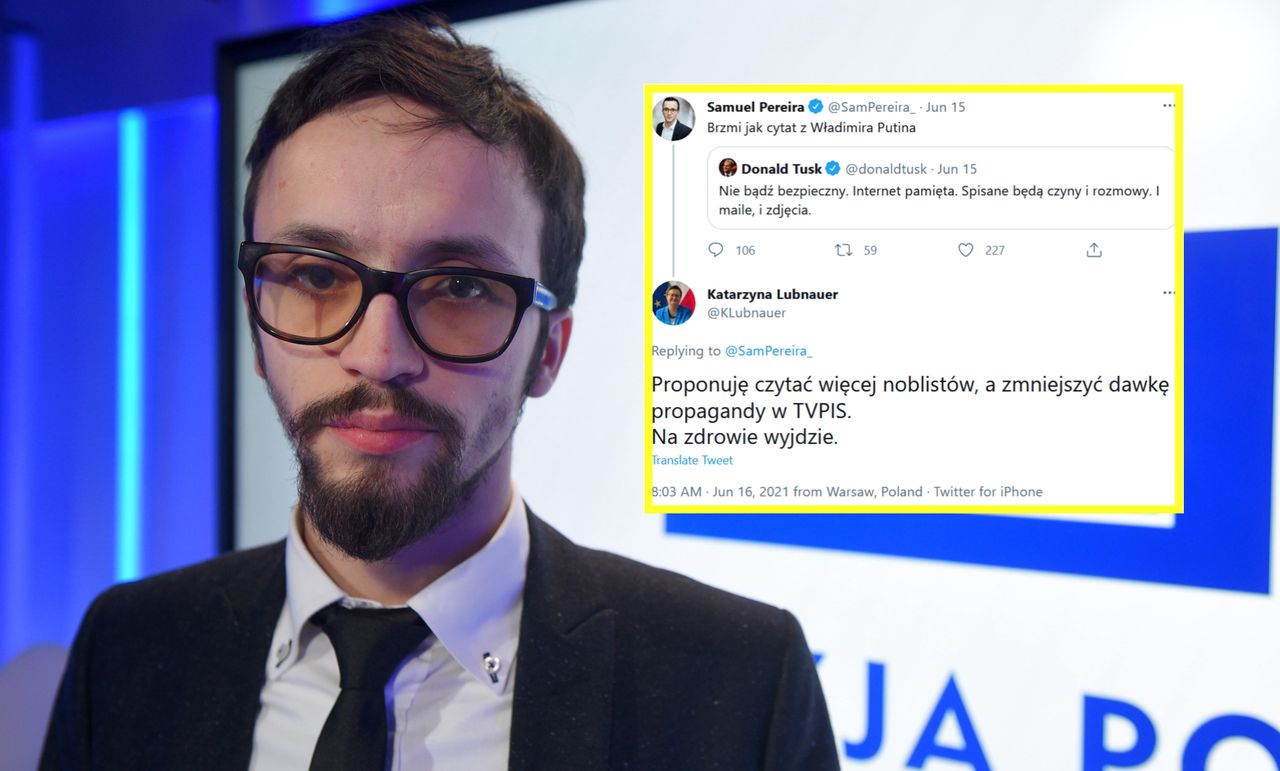 Samuel Pereira porównał słowa Tuska do stylu Putina