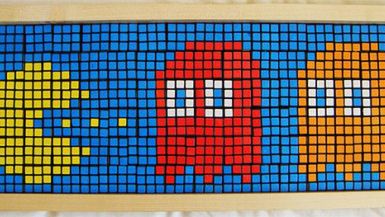 Space Invaders z 1330 kostek Rubika 1