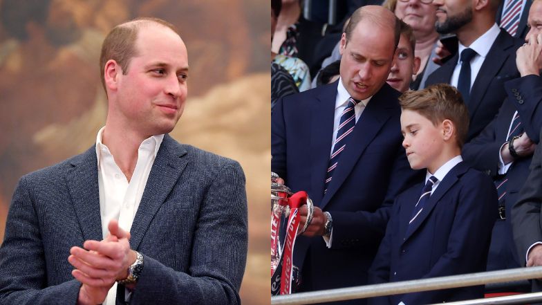 Prince William took his son to the game! Two peas in a pod? (PHOTOS)